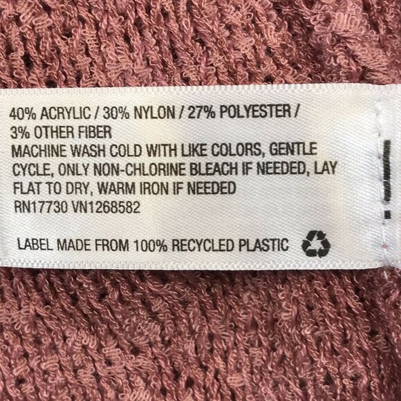 Wild Fable Womens Size XS Sweater Open Front Knit Cardigan Rose Pink New - Picture 6 of 12